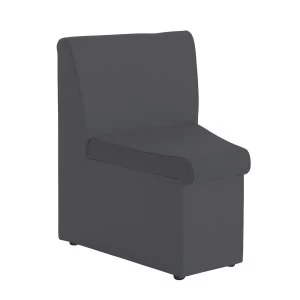 Image of Dams Alto Modular Reception Seating Corner Unit - Charcoal