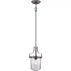 Image of Penn Station 1 Light Ceiling Mini Pendant Western Bronze, E27