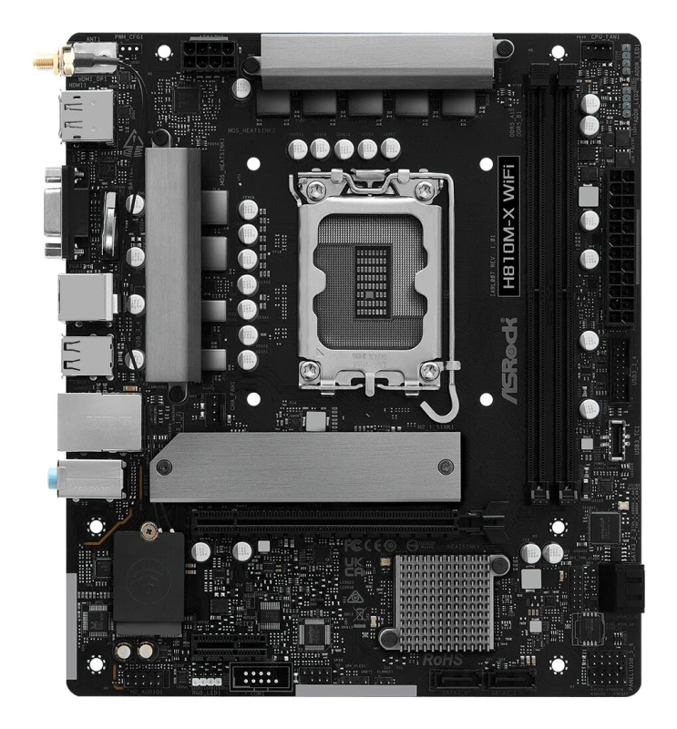 Image of ASRock Asrock H810M-X WiFi Intel H810 LGA 1851 (Socket V1) micro ATX 90-MXBS60-A0AUYZ