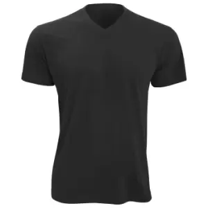 Image of SOLS Mens Victory V Neck Short Sleeve T-Shirt (L) (Deep Black)