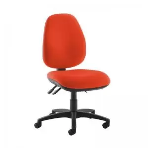 Image of Jota high back operator chair with no arms - Tortuga Orange