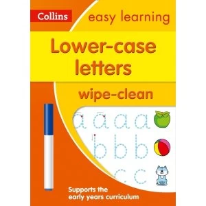 Image of Lower Case Letters Age 3-5 Wipe Clean Activity Book