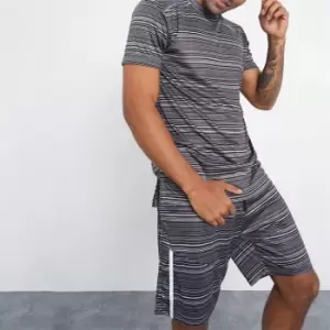 Image of I Saw It First Mens Active T Shirt and Shorts Set - Grey
