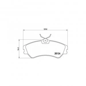 image of Front Brake Pad Set BREMBO P 85 028