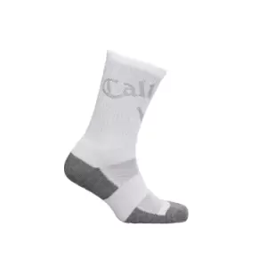 image of Callaway 2022 SOCKS Mens TOUR CREW WH/GRY S/M