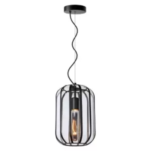 Image of Fern Retro Pendant Light - Ø20cm - 1xE27 - Black