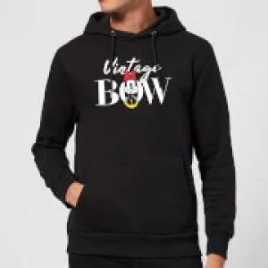 image of Disney Minnie Mouse Vintage Bow Hoodie - Black