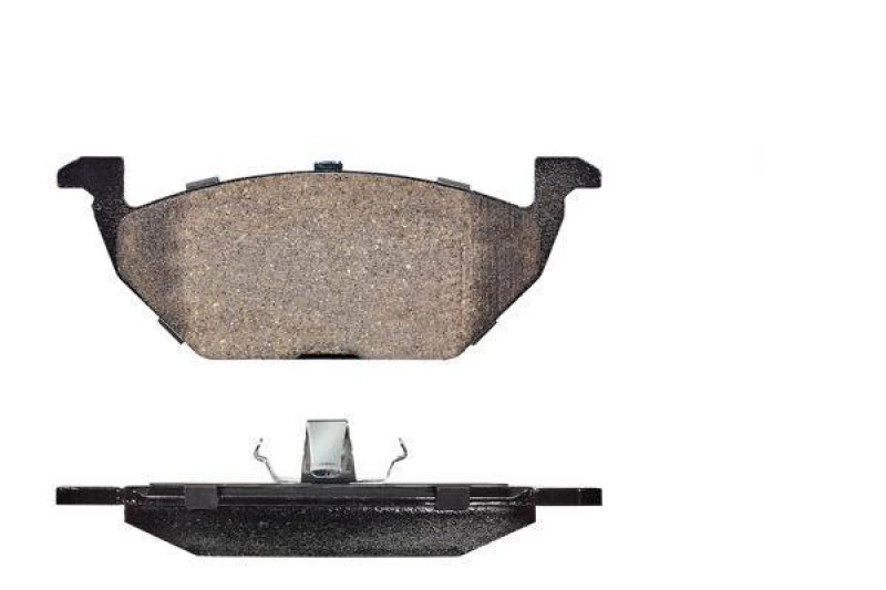 Image of VALEO 872974 Brake pad set OPTIPACK for LCV Front Axle, with integrated wear warning contact, for difficult operating conditions Brake Pad Set,disc b