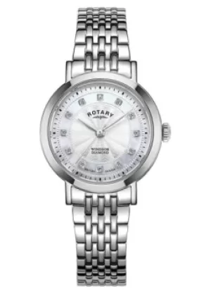 Image of Rotary LB05420/41/D Womens Windsor Diamond-Set Watch