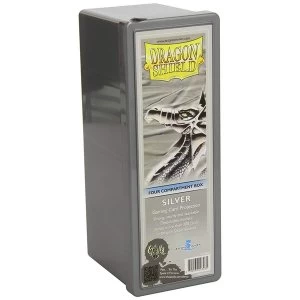 Image of Dragon Shield Storage Box With 4 compartments - Silver