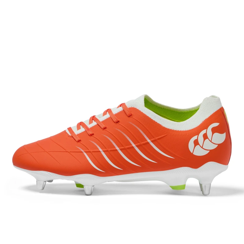 Image of Canterbury Phoenix 2 Pro Mens Soft Ground Rugby Boots Tangerine male 7 (41.5)