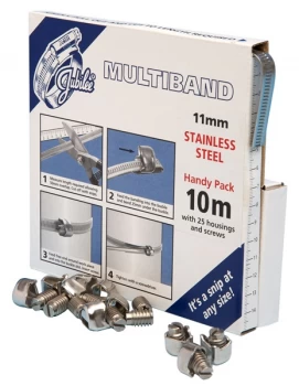 11mm Multiband Banding Handy Pack S/S - 10 Metre MB1806 JUBILEE