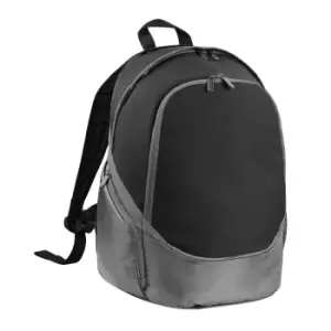 Image of Quadra Pro Team Backpack / Rucksack Bag (17 Litres) (One Size) (Black/ Grey)