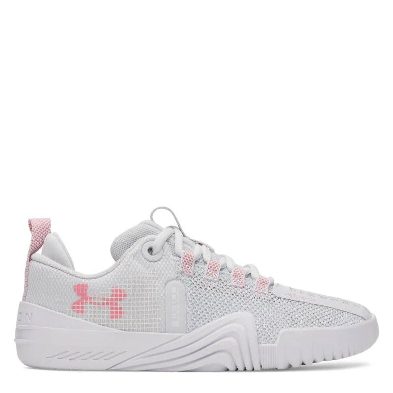 Image of Under Armour Womens TriBase Reign Training Shoes Gray/White/Pink female 8 (42.5)