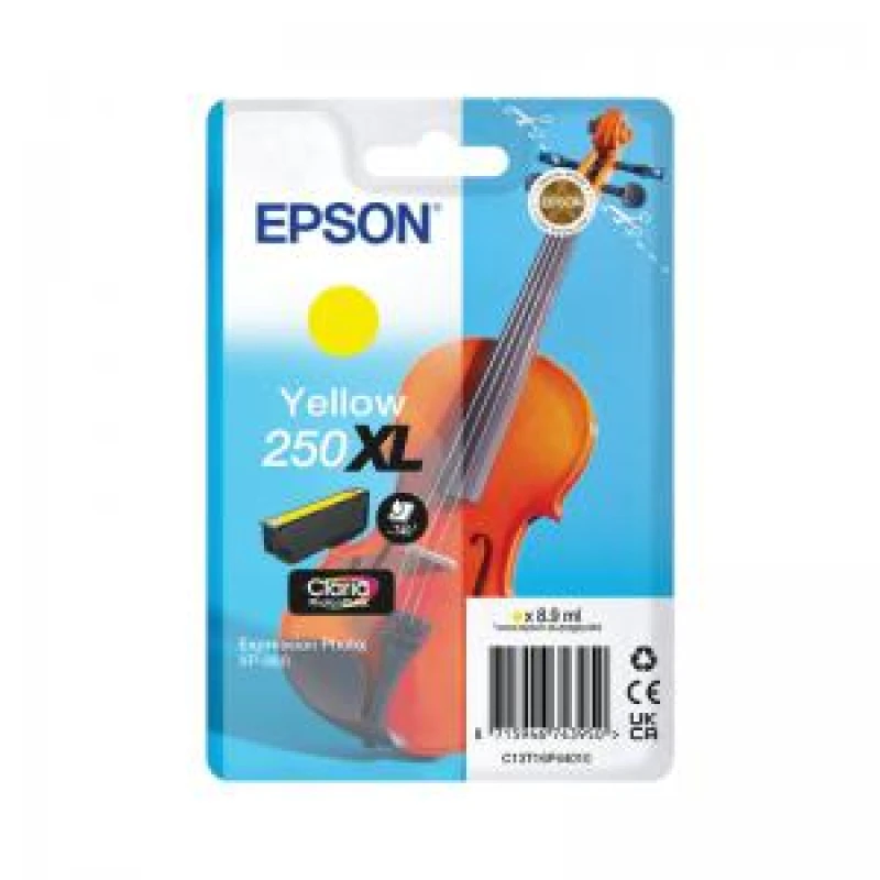 Image of Epson 250XL Yellow High Capacity Ink Cartridge - Violin (Original)