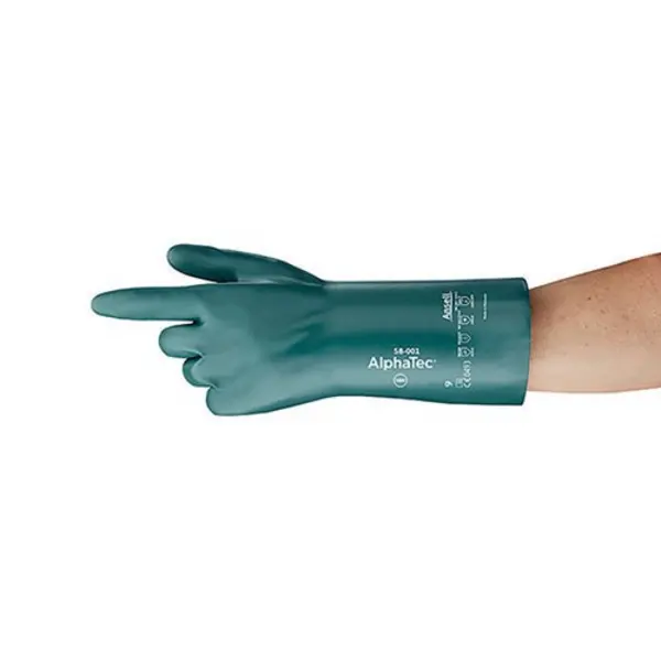 Image of Alphatec Ansell Alphatec ESD Gauntlet Gloves (Pack of 12) Green L AN58-001L