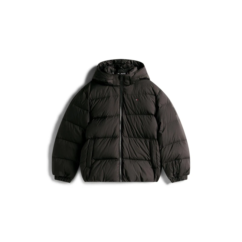 Image of Tommy Hilfiger Kids Essential Insulated Short Puffer Jacket Black BDS male 10Y