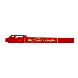 image of Pentel Twin Tipped Permanent Marker, Red