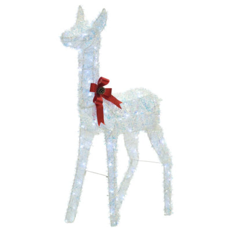 Image of Beliani Outdoor Decoration LED Aurenne Deer 110 Cm White