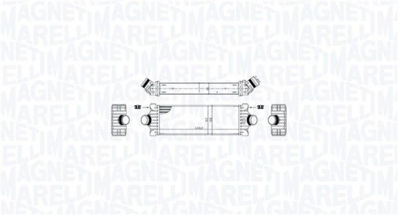 Image of MAGNETI MARELLI Intercooler MAGNETI MARELLI 351319206050