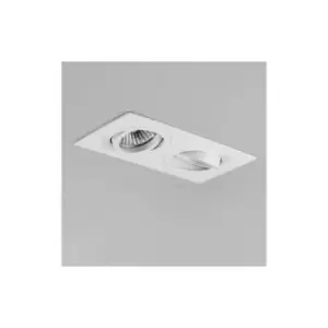 image of Astro Taro - Twin Adjustable Recessed Spotlight,Matt White, GU10