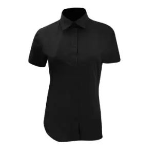 Image of Kustom Kit Ladies Workforce Short Sleeve Shirt (8 UK) (Black)