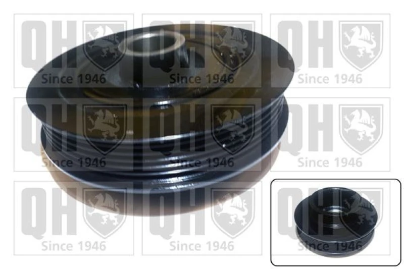 Image of QUINTON HAZELL Crankshaft pulley QUINTON HAZELL QCD155