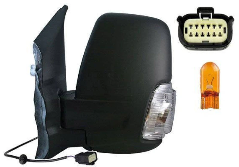Image of ALKAR 9047734 Wing mirror Left, white, Electric, Convex Outside Mirror (50)