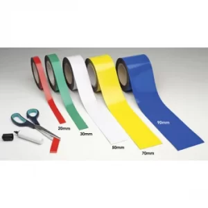 Image of Beaverswood Magnetic Easy-Wipe Racking Strip White 20mm x 10m