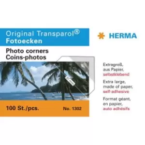 Image of Herma Extra-Large Self-adhesive Photo Corners, pack of 100