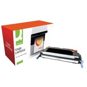 image of Q-Connect HP 501A Remanufactured Black Laserjet Toner Cartridge Q6470A