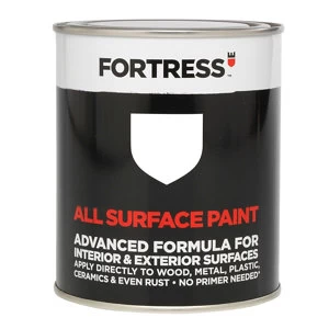 image of Fortress White Gloss Multipurpose Paint 0.25L