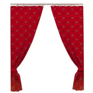 image of Arsenal FC Official Curtains (One Size) (Red)