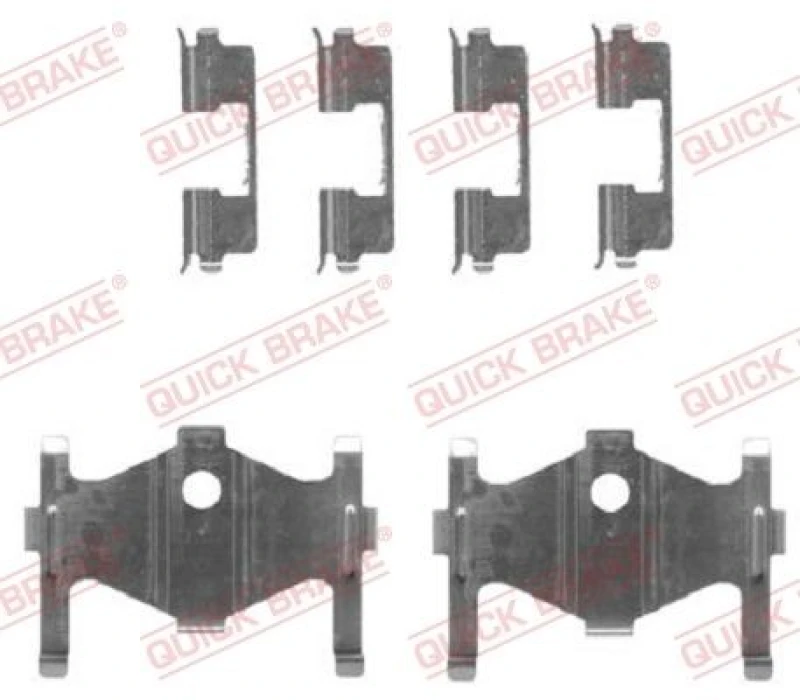 Image of QUICK BRAKE Brake pad fitting kit QUICK BRAKE 109-1710