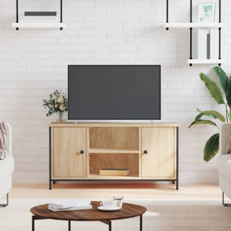 Image of Vidaxl TV Cabinet Sonoma Oak 100X40X50 Cm Engineered Wood