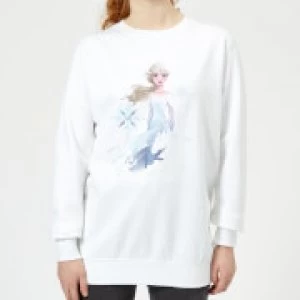 image of Frozen 2 Nokk Sihouette Womens Sweatshirt - White - L