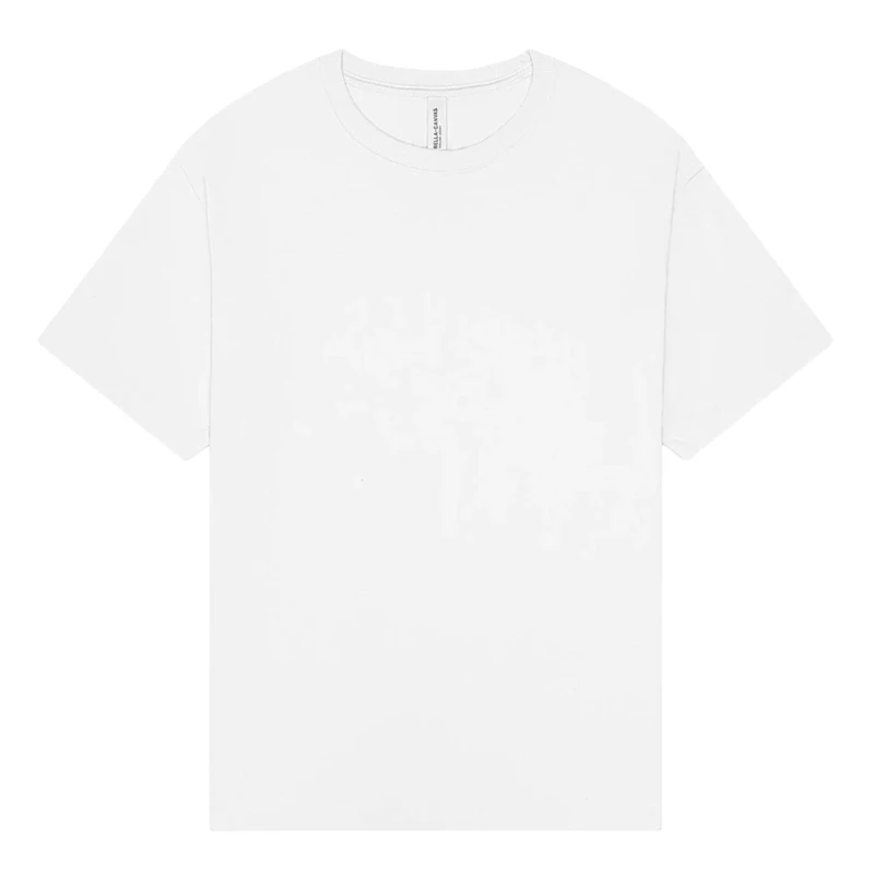 Image of Bella + Canvas Mens Heavyweight Boxy T-Shirt in White Size: Large White Male L