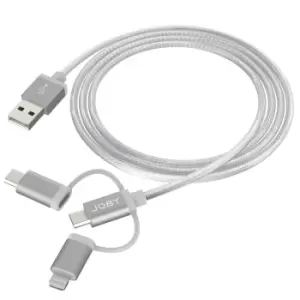 image of JOBY ChargeSync Cable 3-in-1 1.2M GR