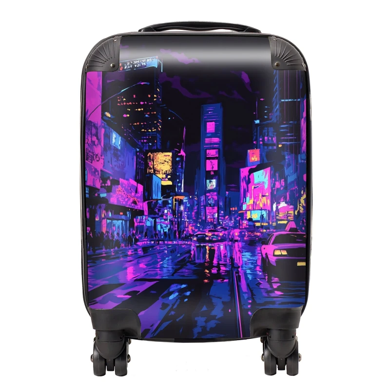 Image of Designer Luggage Dante Mercer: 00035 Suitcase in Purple Size: Large Purple Unisex Large