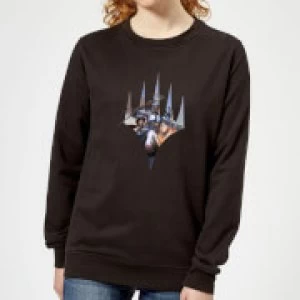 Image of Magic The Gathering Key Art With Logo Womens Sweatshirt - Black - 5XL