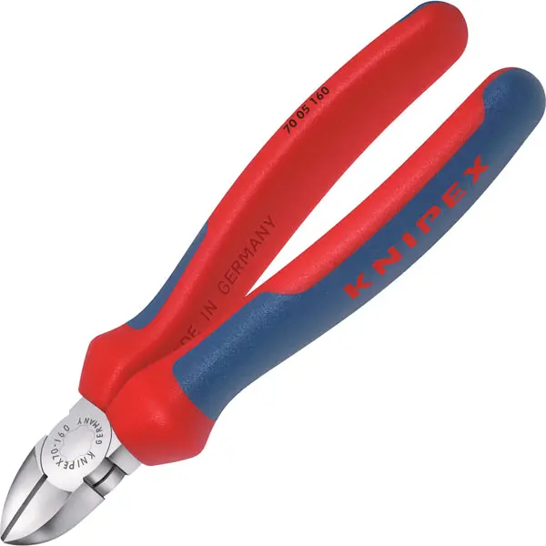 Image of Knipex 70 70 VDE Insulated Diagonal Side Cutting Pliers 70 07 180 Length: 180mm