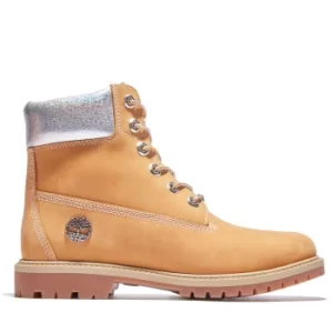 Timberland Heritage 6" Boot For Her In Yellow/silver Yellow, Size 7