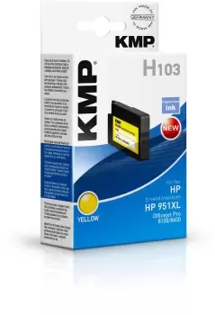 Image of KMP H103 ink cartridge Yellow
