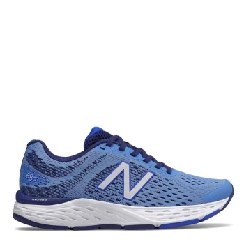 image of New Balance 680v6 Ladies Running Shoes - Blue/White