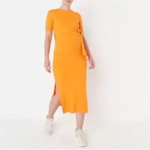 image of Missguided Maternity Ribbed - Orange