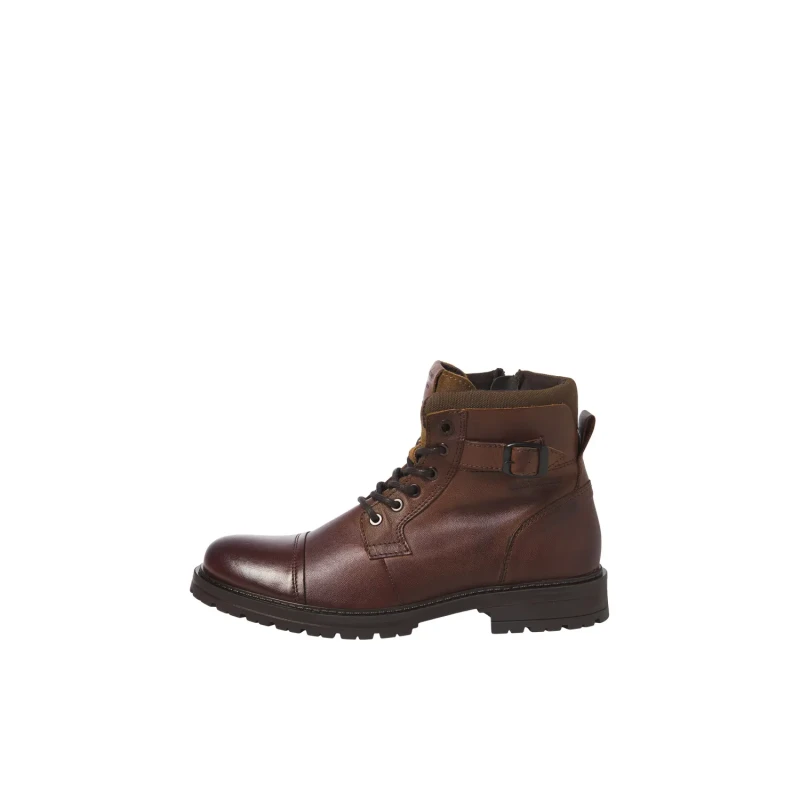 Image of Dexter Leather Ankle Boots with Lace Fastening