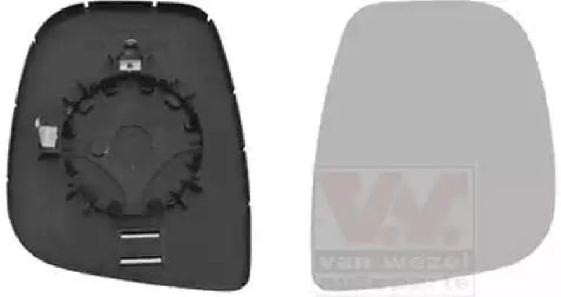 Image of VAN WEZEL 0906832 Wing Mirror Glass * HAGUS * Right Mirror Glass,outside mirror (1914)