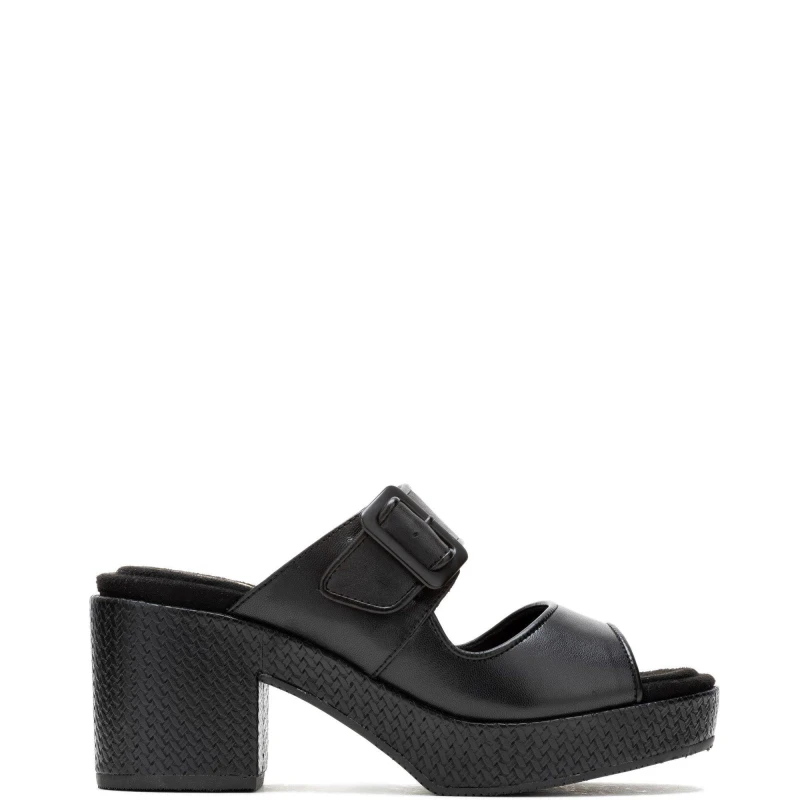 Image of Hush Puppies 'Poppy' Heeled Sandals Black