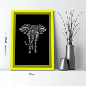 Image of 3550AHS-061 Multicolor Decorative Framed MDF Painting