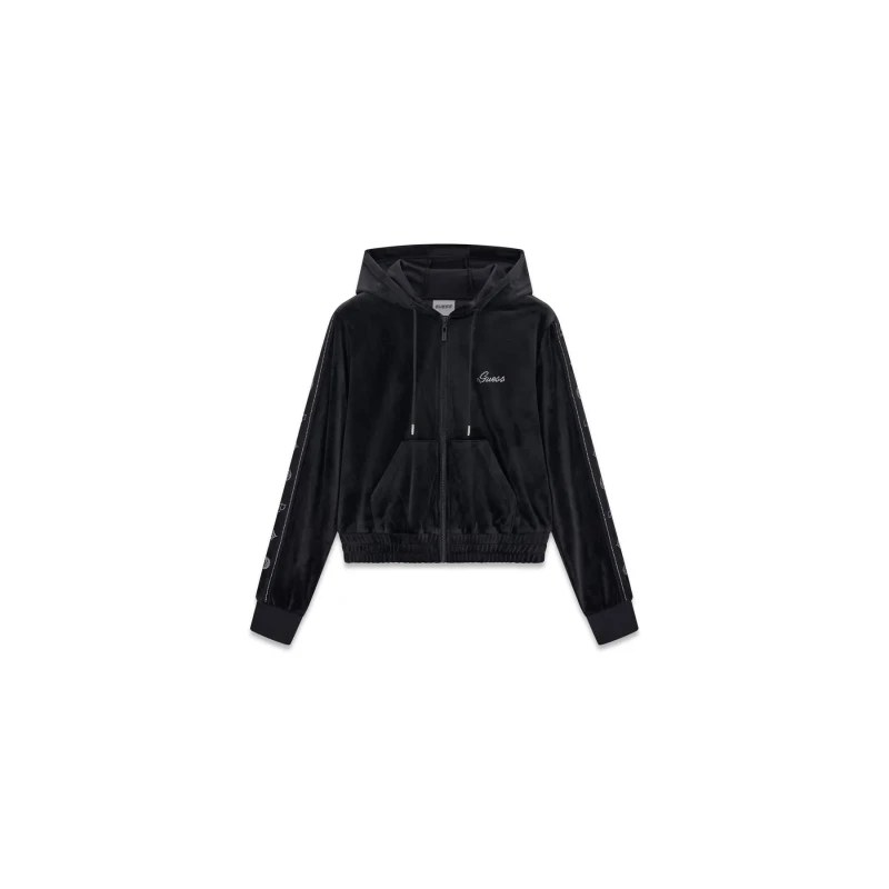 Image of Guess Womens zip-up hoodie Guess Amalia Noir Female S
